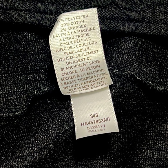 Halogen Off Shoulder Textured Sweater Women’s Size Large Black Thick - Picture 9 of 10